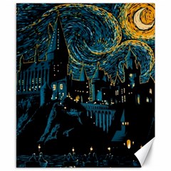 Hogwarts Castle Van Gogh Canvas 8  X 10  by Salman4z