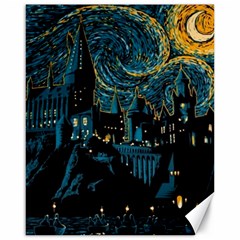 Hogwarts Castle Van Gogh Canvas 16  X 20  by Salman4z