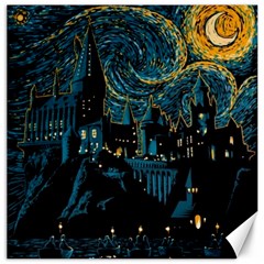 Hogwarts Castle Van Gogh Canvas 20  X 20  by Salman4z