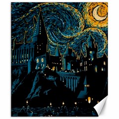 Hogwarts Castle Van Gogh Canvas 20  X 24  by Salman4z