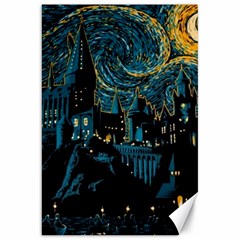 Hogwarts Castle Van Gogh Canvas 20  X 30  by Salman4z