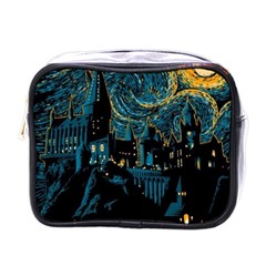 Hogwarts Castle Van Gogh Mini Toiletries Bag (one Side) by Salman4z