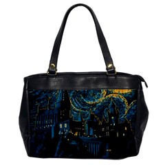 Hogwarts Castle Van Gogh Oversize Office Handbag by Salman4z