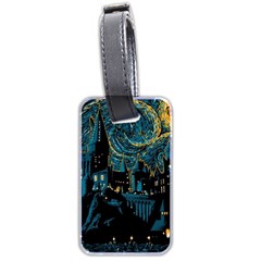 Hogwarts Castle Van Gogh Luggage Tag (two Sides) by Salman4z