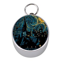 Hogwarts Castle Van Gogh Mini Silver Compasses by Salman4z