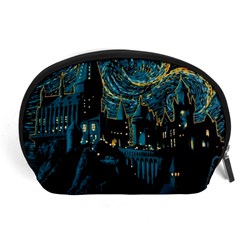 Hogwarts Castle Van Gogh Accessory Pouch (large) by Salman4z