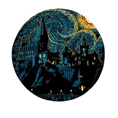 Hogwarts Castle Van Gogh Mini Round Pill Box (pack Of 3) by Salman4z