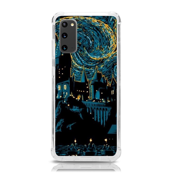 Hogwarts Castle Van Gogh Samsung Galaxy S20 6.2 Inch TPU UV Case