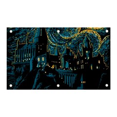 Hogwarts Castle Van Gogh Banner And Sign 5  X 3  by Salman4z