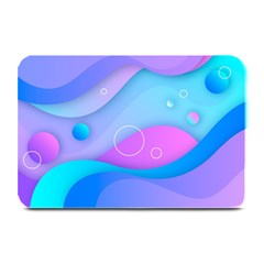 Colorful Blue Purple Wave Plate Mats by Salman4z