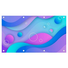 Colorful Blue Purple Wave Banner And Sign 7  X 4 