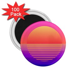 Sunset Summer Time 2 25  Magnets (100 Pack)  by Salman4z