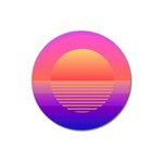 Sunset Summer Time Magnet 3  (Round) Front