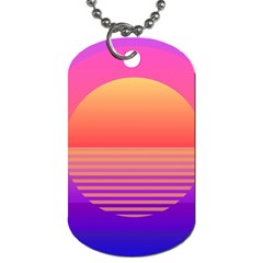 Sunset Summer Time Dog Tag (one Side) by Salman4z