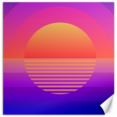 Sunset Summer Time Canvas 12  X 12  by Salman4z