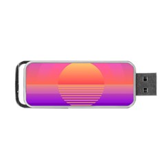 Sunset Summer Time Portable Usb Flash (two Sides) by Salman4z