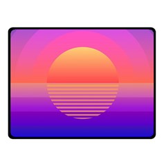 Sunset Summer Time Two Sides Fleece Blanket (small) by Salman4z