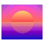 Sunset Summer Time Two Sides Premium Plush Fleece Blanket (Small) 50 x40  Blanket Back