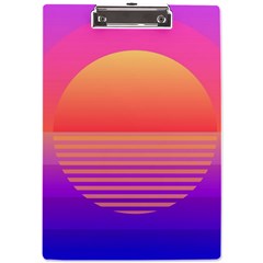 Sunset Summer Time A4 Acrylic Clipboard by Salman4z