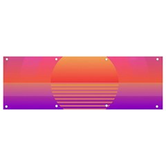 Sunset Summer Time Banner And Sign 9  X 3 