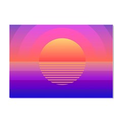 Sunset Summer Time Crystal Sticker (a4)