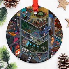 Fictional Character Cartoons Ornament (round) by Salman4z