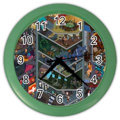 Fictional Character Cartoons Color Wall Clock by Salman4z