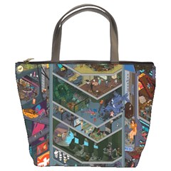 Fictional Character Cartoons Bucket Bag by Salman4z