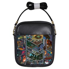 Fictional Character Cartoons Girls Sling Bag by Salman4z