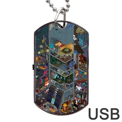 Fictional Character Cartoons Dog Tag Usb Flash (two Sides) by Salman4z