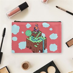 Minimal Digital Cityscape Cosmetic Bag (medium) by Salman4z