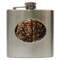 Always On My Mind Tobe Map Places Travel Vintage Hip Flask (6 Oz) by Salman4z