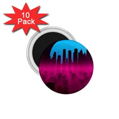 Futuristic Cityscape 1 75  Magnets (10 Pack) 