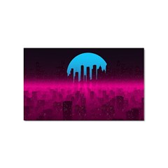 Futuristic Cityscape Sticker (rectangular)