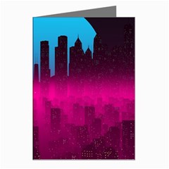 Futuristic Cityscape Greeting Cards (pkg Of 8) by Salman4z