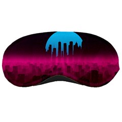 Futuristic Cityscape Sleeping Mask by Salman4z