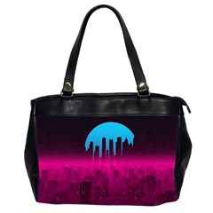 Futuristic Cityscape Oversize Office Handbag (2 Sides) by Salman4z