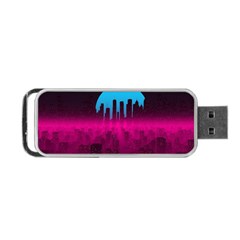 Futuristic Cityscape Portable Usb Flash (two Sides) by Salman4z