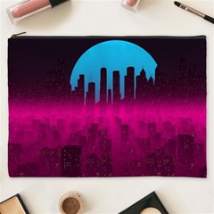 Futuristic Cityscape Cosmetic Bag (xxxl) by Salman4z