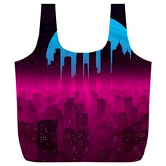 Futuristic Cityscape Full Print Recycle Bag (xxl) by Salman4z