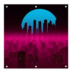 Futuristic Cityscape Banner And Sign 4  X 4  by Salman4z