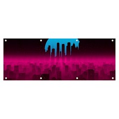 Futuristic Cityscape Banner And Sign 8  X 3  by Salman4z