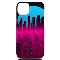 Futuristic Cityscape Iphone 14 Plus Black Uv Print Case by Salman4z