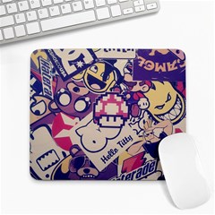 Retro Cartoon Hello Titty Parody Large Mousepad by Salman4z