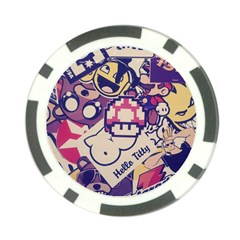 Retro Cartoon Hello Titty Parody Poker Chip Card Guard by Salman4z