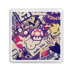 Retro Cartoon Hello Titty Parody Memory Card Reader (square) by Salman4z