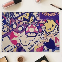 Retro Cartoon Hello Titty Parody Cosmetic Bag (xxl) by Salman4z