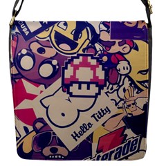 Retro Cartoon Hello Titty Parody Flap Closure Messenger Bag (s) by Salman4z