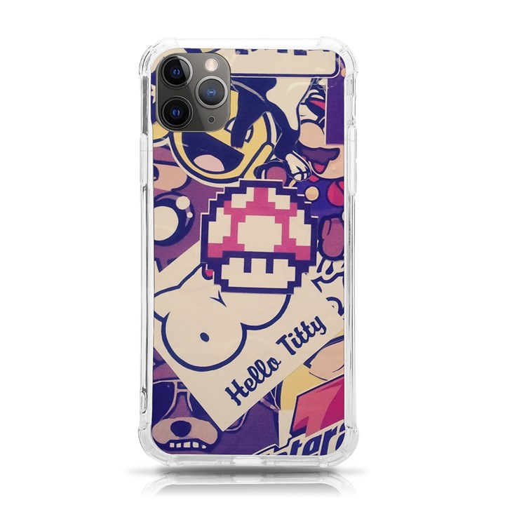 Retro Cartoon Hello Titty Parody iPhone 11 Pro Max 6.5 Inch TPU UV Print Case