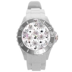 Creepy Spider Round Plastic Sport Watch (l) by Salman4z